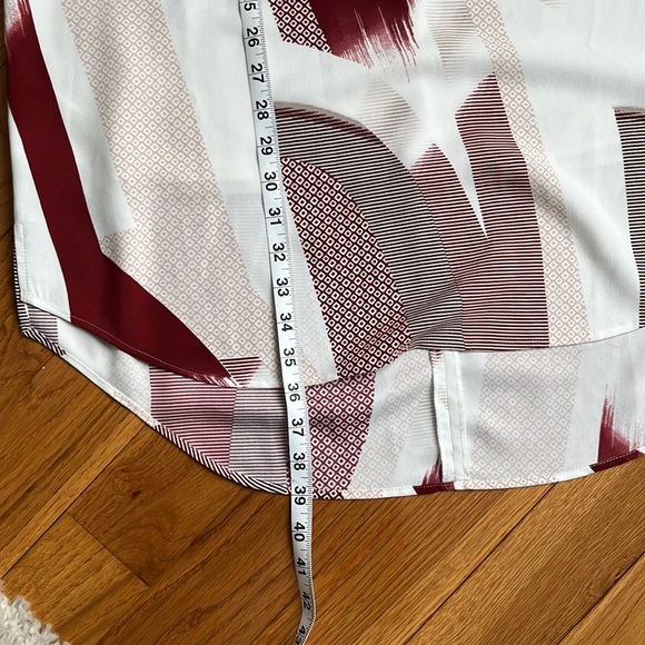 EUC NORDSTROM Trouve White Black Red Shift Dress Size Large - Picture 5 of 7